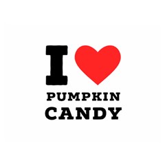 I Love Pumpkin Candy Premium Plush Fleece Blanket (extra Small) by ilovewhateva