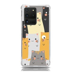 Seamless-pattern-cute-cat-cartoons Samsung Galaxy S20 Ultra 6 9 Inch Tpu Uv Case by Salman4z