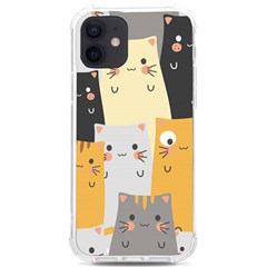 Seamless-pattern-cute-cat-cartoons Iphone 12/12 Pro Tpu Uv Print Case by Salman4z