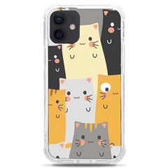 Seamless-pattern-cute-cat-cartoons Iphone 12 Mini Tpu Uv Print Case	 by Salman4z