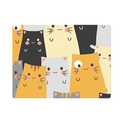 Seamless-pattern-cute-cat-cartoons Premium Plush Fleece Blanket (mini) by Salman4z