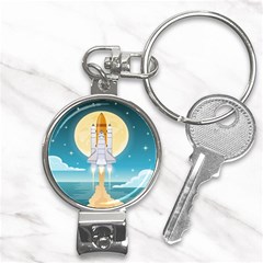 Space-exploration-illustration Nail Clippers Key Chain by Salman4z