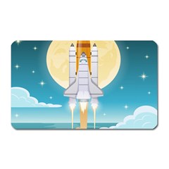 Space-exploration-illustration Magnet (rectangular) by Salman4z