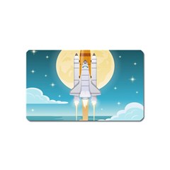 Space-exploration-illustration Magnet (name Card) by Salman4z