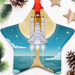 Space-exploration-illustration Star Ornament (two Sides) by Salman4z