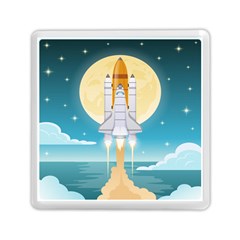 Space-exploration-illustration Memory Card Reader (square) by Salman4z