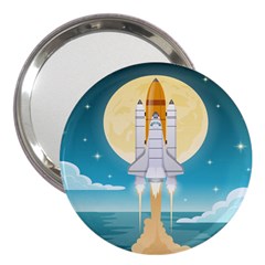 Space-exploration-illustration 3  Handbag Mirrors by Salman4z