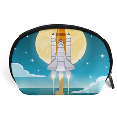 Space-exploration-illustration Accessory Pouch (large) by Salman4z