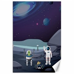 Alien-astronaut-scene Canvas 20  X 30  by Salman4z