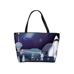 Alien-astronaut-scene Classic Shoulder Handbag by Salman4z