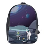 Alien-astronaut-scene School Bag (Large) Front