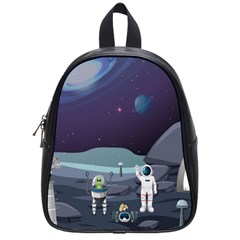 Alien-astronaut-scene School Bag (small)