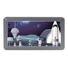 Alien-astronaut-scene Memory Card Reader (mini) by Salman4z