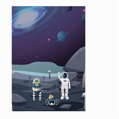 Alien-astronaut-scene Large Garden Flag (two Sides) by Salman4z