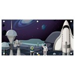 Alien-astronaut-scene Banner and Sign 4  x 2  Front