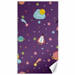 Space-travels-seamless-pattern-vector-cartoon Canvas 40  X 72  by Salman4z