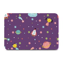 Space-travels-seamless-pattern-vector-cartoon Plate Mats by Salman4z