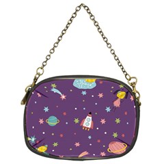 Space-travels-seamless-pattern-vector-cartoon Chain Purse (two Sides) by Salman4z