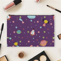 Space-travels-seamless-pattern-vector-cartoon Cosmetic Bag (large) by Salman4z