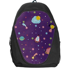 Space-travels-seamless-pattern-vector-cartoon Backpack Bag by Salman4z