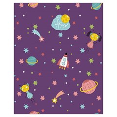 Space-travels-seamless-pattern-vector-cartoon Drawstring Bag (small) by Salman4z