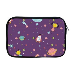 Space-travels-seamless-pattern-vector-cartoon Apple Macbook Pro 17  Zipper Case by Salman4z