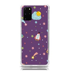 Space-travels-seamless-pattern-vector-cartoon Samsung Galaxy S20plus 6 7 Inch Tpu Uv Case by Salman4z