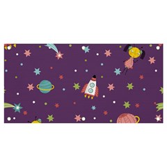 Space-travels-seamless-pattern-vector-cartoon Banner And Sign 4  X 2  by Salman4z