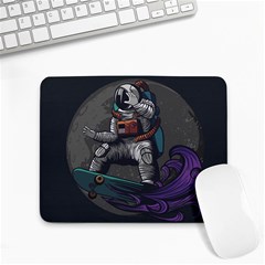 Illustration-astronaut-cosmonaut-paying-skateboard-sport-space-with-astronaut-suit Small Mousepad by Salman4z