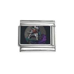 Illustration-astronaut-cosmonaut-paying-skateboard-sport-space-with-astronaut-suit Italian Charm (9mm) by Salman4z