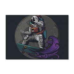 Illustration-astronaut-cosmonaut-paying-skateboard-sport-space-with-astronaut-suit Sticker A4 (100 Pack) by Salman4z