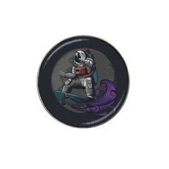 Illustration-astronaut-cosmonaut-paying-skateboard-sport-space-with-astronaut-suit Hat Clip Ball Marker by Salman4z