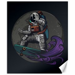 Illustration-astronaut-cosmonaut-paying-skateboard-sport-space-with-astronaut-suit Canvas 8  X 10  by Salman4z