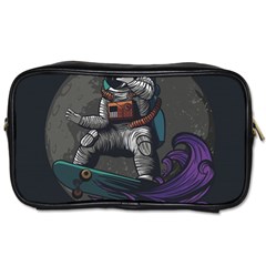 Illustration-astronaut-cosmonaut-paying-skateboard-sport-space-with-astronaut-suit Toiletries Bag (one Side) by Salman4z