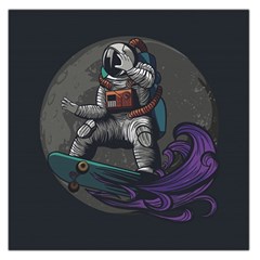 Illustration-astronaut-cosmonaut-paying-skateboard-sport-space-with-astronaut-suit Square Satin Scarf (36  X 36 ) by Salman4z