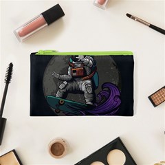 Illustration-astronaut-cosmonaut-paying-skateboard-sport-space-with-astronaut-suit Cosmetic Bag (xs) by Salman4z