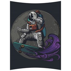 Illustration-astronaut-cosmonaut-paying-skateboard-sport-space-with-astronaut-suit Back Support Cushion by Salman4z