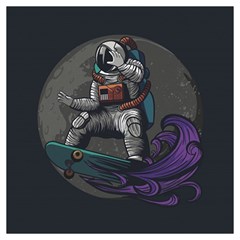 Illustration-astronaut-cosmonaut-paying-skateboard-sport-space-with-astronaut-suit Lightweight Scarf  by Salman4z