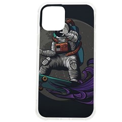 Illustration-astronaut-cosmonaut-paying-skateboard-sport-space-with-astronaut-suit Iphone 12 Pro Max Tpu Uv Print Case by Salman4z