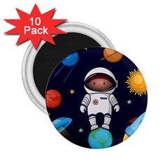 Boy-spaceman-space-rocket-ufo-planets-stars 2 25  Magnets (10 Pack)  by Salman4z