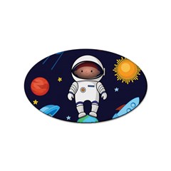 Boy-spaceman-space-rocket-ufo-planets-stars Sticker Oval (10 Pack) by Salman4z