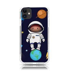 Boy-spaceman-space-rocket-ufo-planets-stars Iphone 11 Tpu Uv Print Case by Salman4z