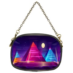 Egyptian-pyramids-night-landscape-cartoon Chain Purse (two Sides) by Salman4z