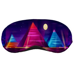 Egyptian-pyramids-night-landscape-cartoon Sleeping Mask by Salman4z