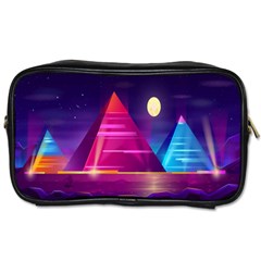 Egyptian-pyramids-night-landscape-cartoon Toiletries Bag (two Sides) by Salman4z