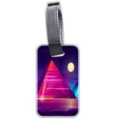 Egyptian-pyramids-night-landscape-cartoon Luggage Tag (two Sides) by Salman4z