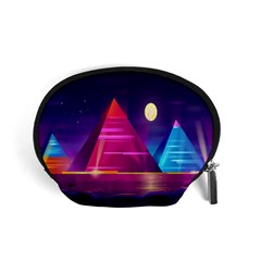 Egyptian-pyramids-night-landscape-cartoon Accessory Pouch (small) by Salman4z