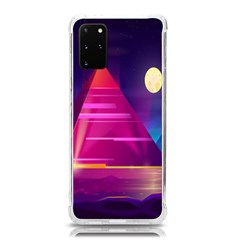 Egyptian-pyramids-night-landscape-cartoon Samsung Galaxy S20plus 6 7 Inch Tpu Uv Case by Salman4z