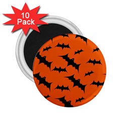 Halloween-card-with-bats-flying-pattern 2.25  Magnets (10 pack) 