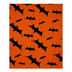 Halloween-card-with-bats-flying-pattern Shower Curtain 60  x 72  (Medium) 